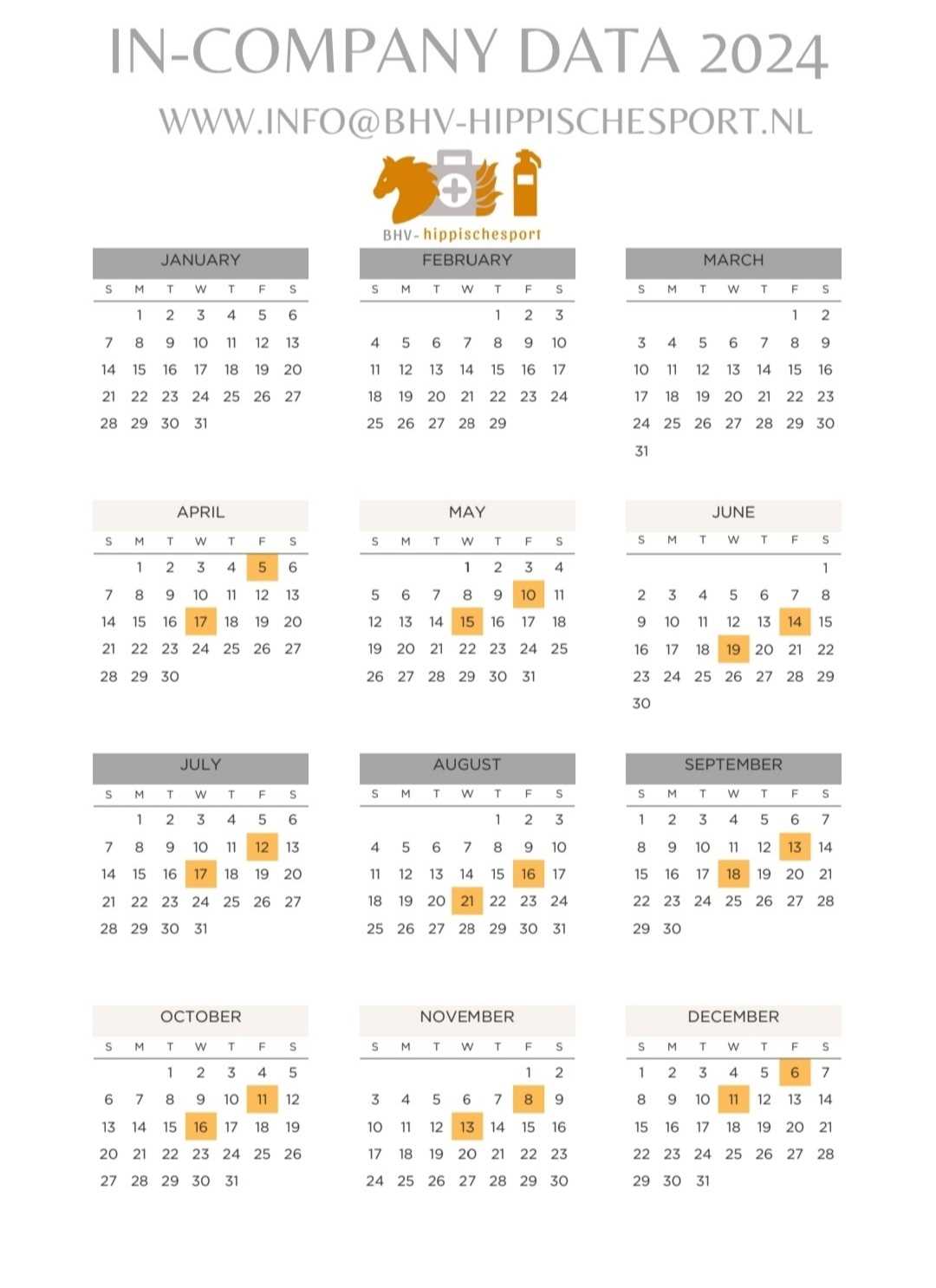BHV agenda